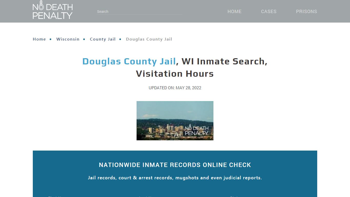 Douglas County Jail, WI Inmate Search, Visitation Hours